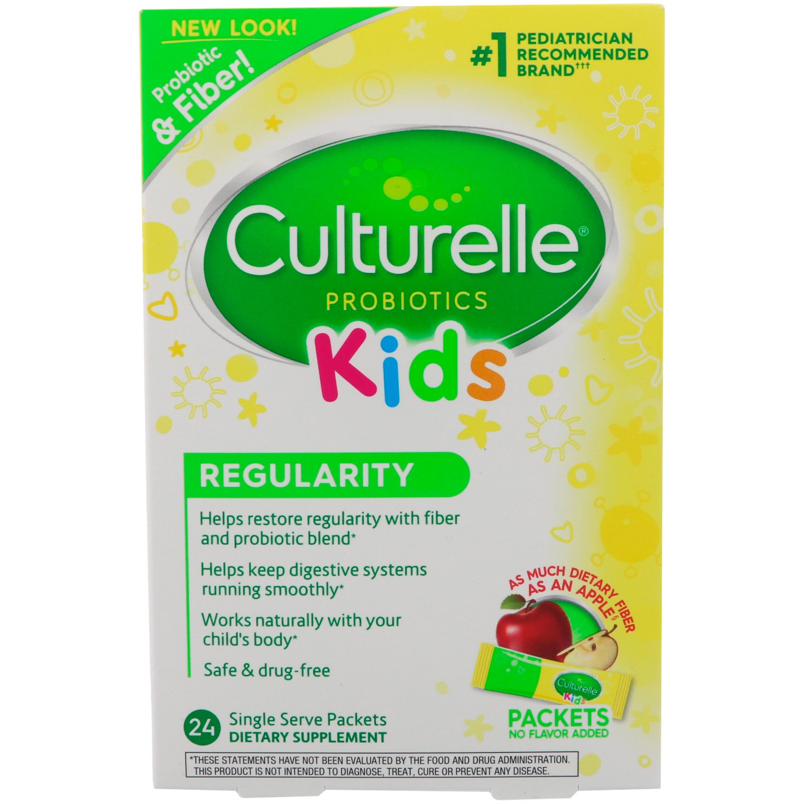 Culturelle, Probióticos, Crianças, Regularidade, 24 Pacotes de Porção Única