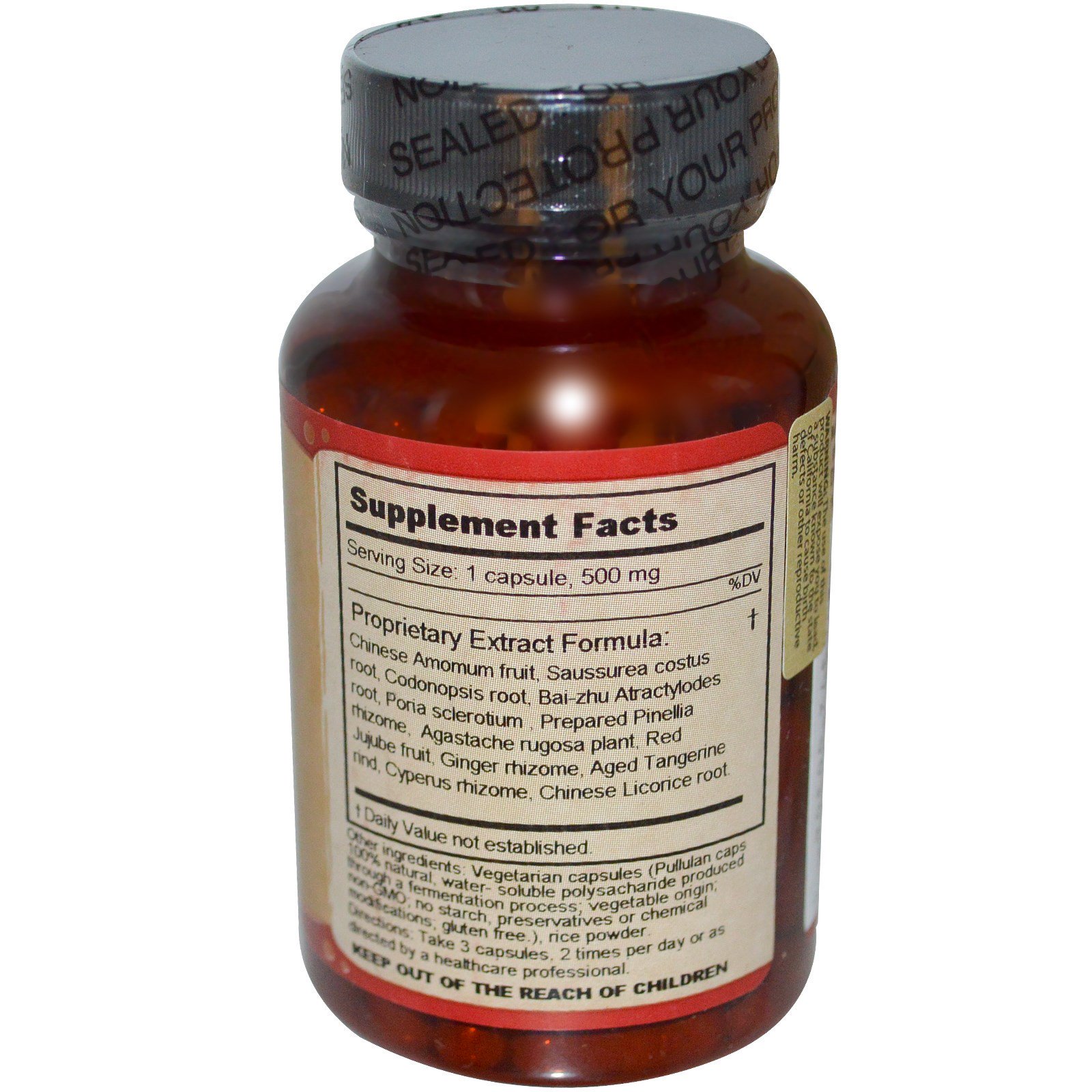 Dragon Herbs, OptDigest, 500 mg, 100 Cápsulas Vegetarianas - Imagem 2