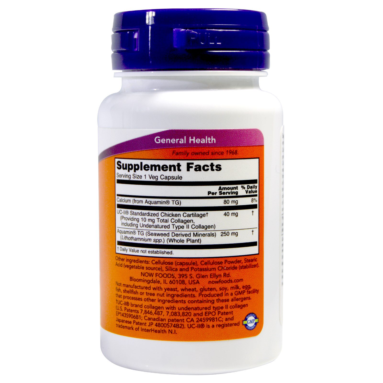 Now Foods, UC-II, 60 Cápsulas Vegetais - Imagem 2