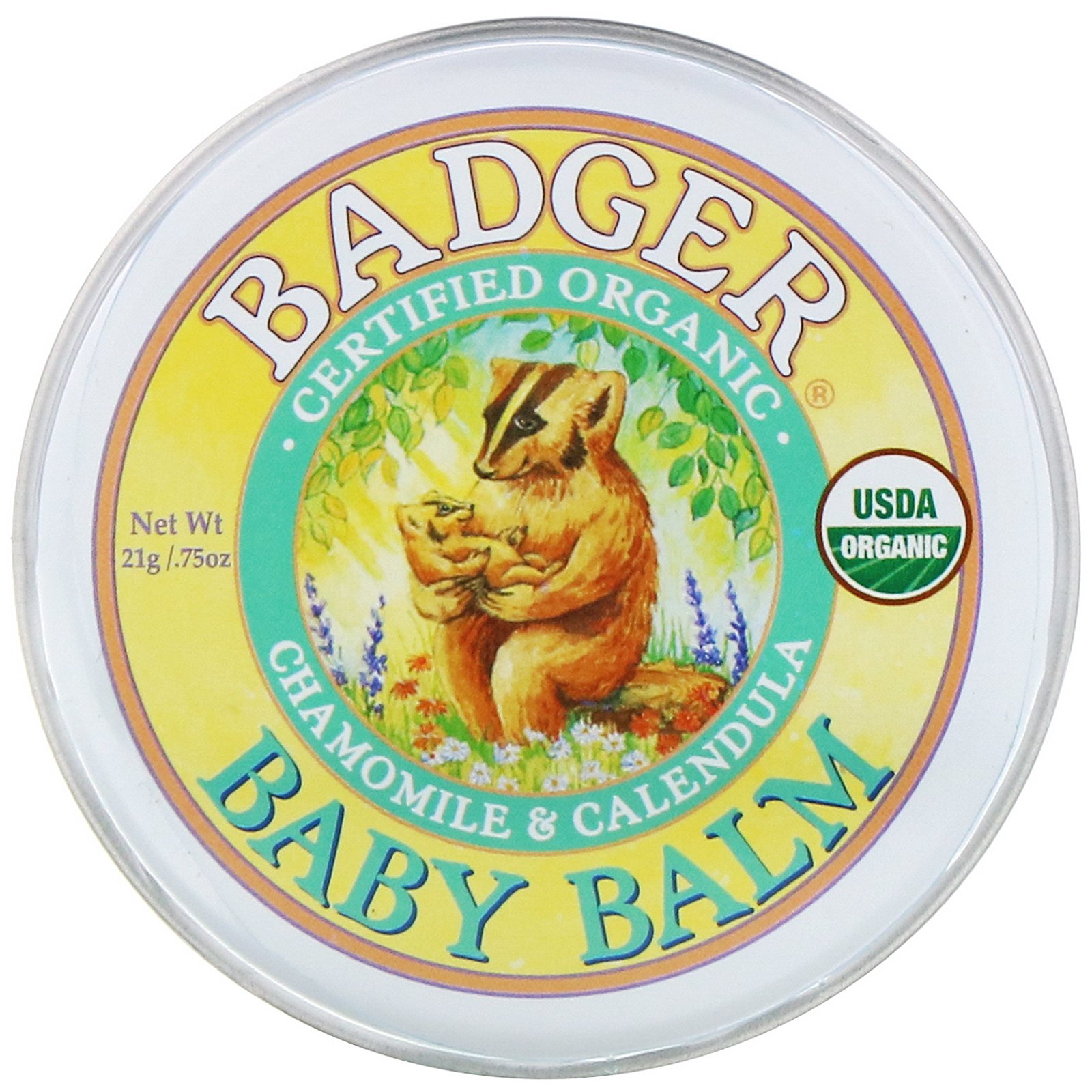 Badger Company, Bálsamo para Bebês, Camomila e Calêndula, 0,75 oz (21 g) - Imagem 3