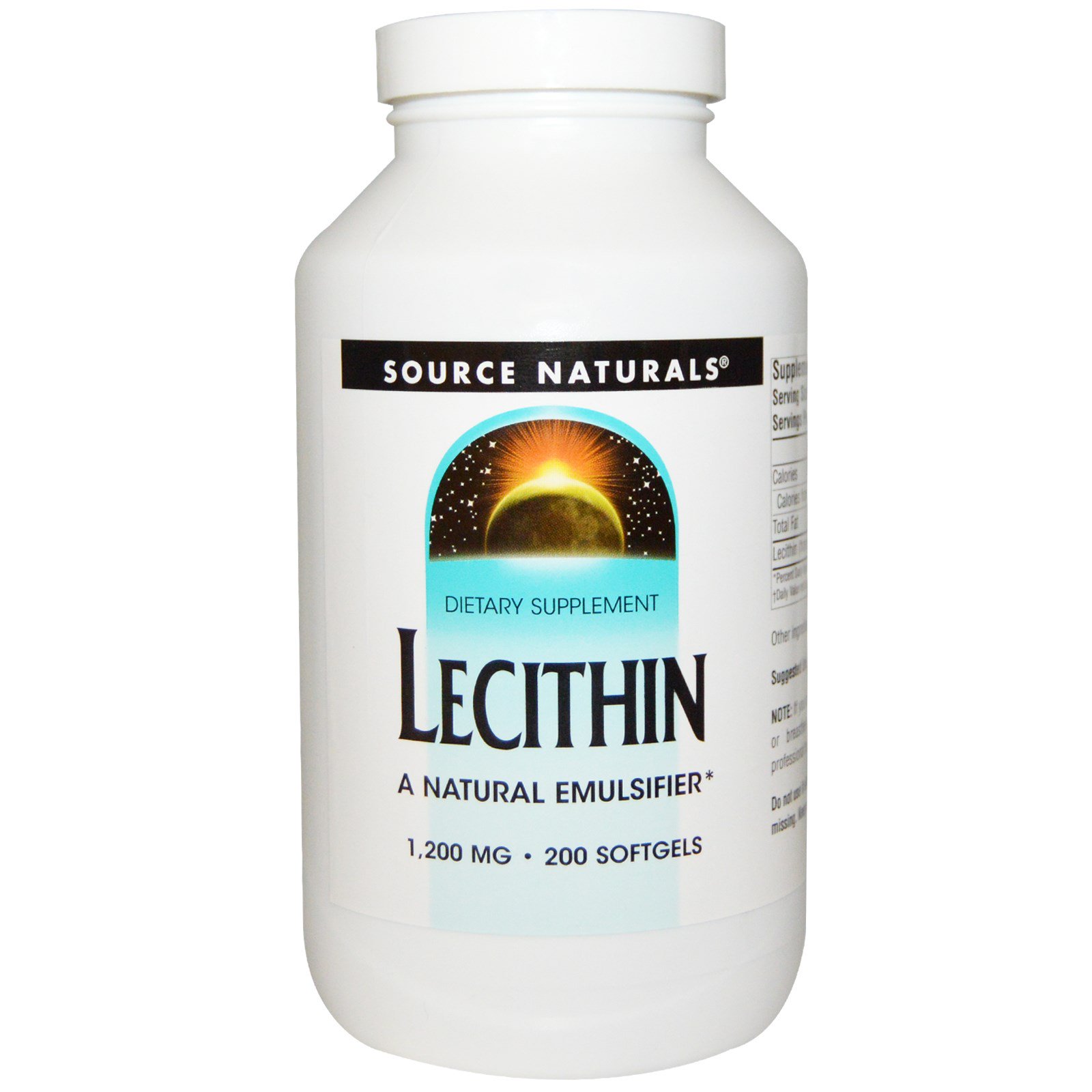 Source Naturals, Lecitina, 1.200 mg, 200 Cápsula Gelatinosas