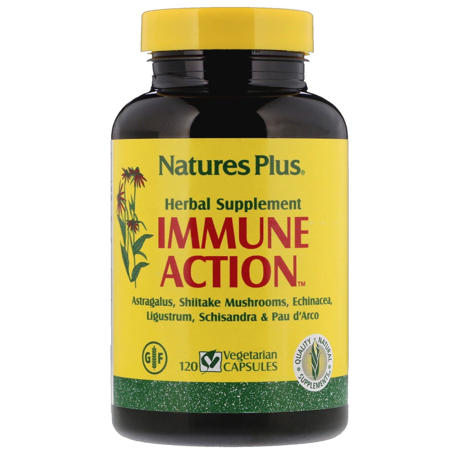 Nature's Plus, Ação Imune, 120 Cápsulas Vegetais
