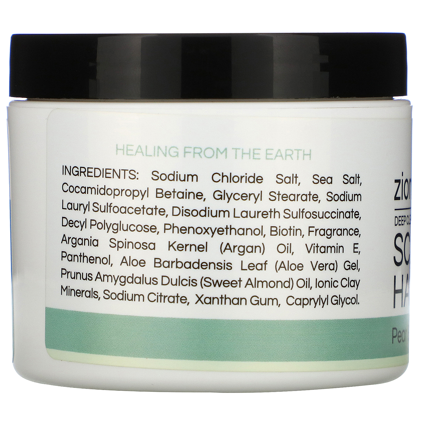 Zion Health, Deep Cleansing Scalp & Hair Scrub, Pear Blossom with Sea Salt, 4 oz (113 g) - Imagem 3