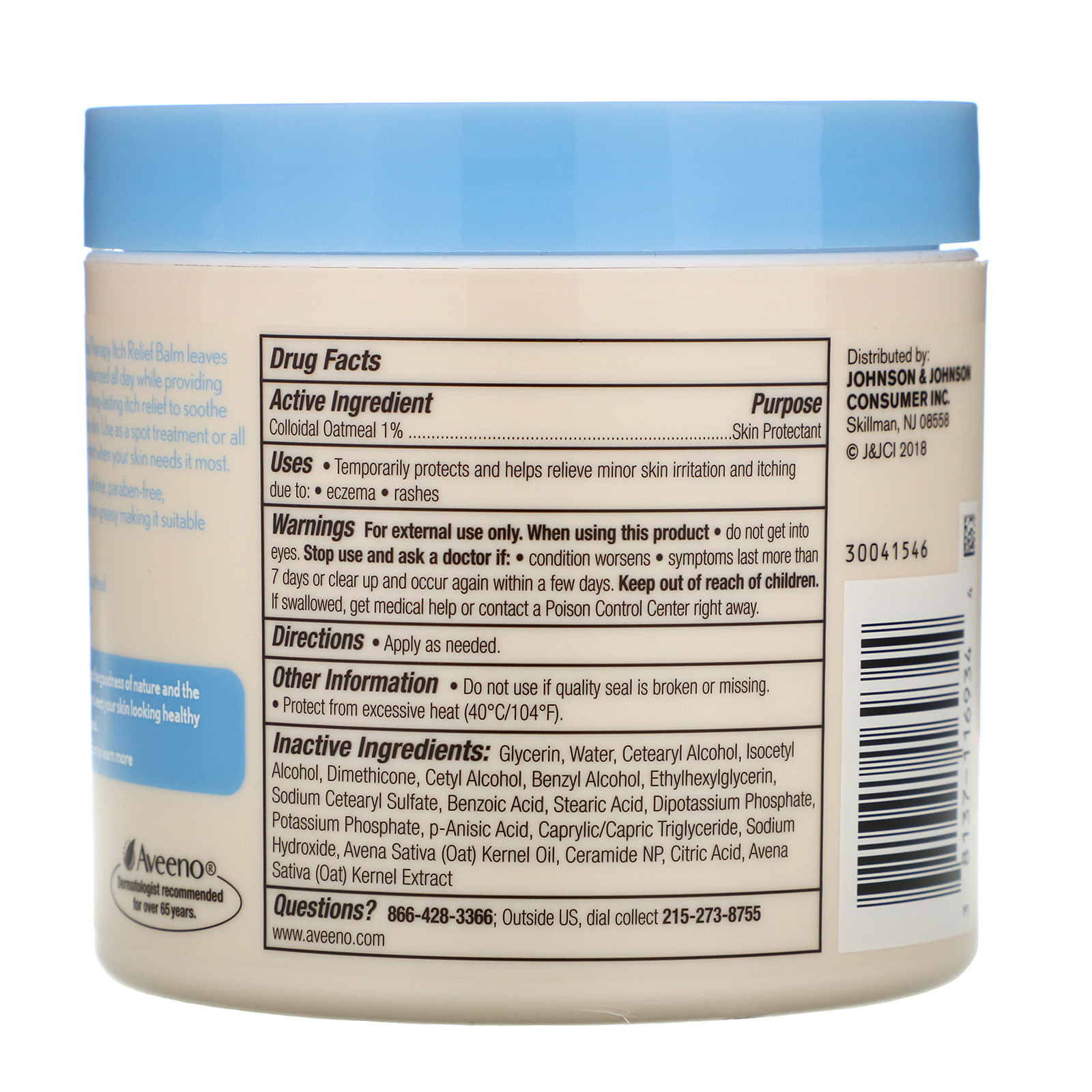 Aveeno, Eczema Therapy Bálsamo para Alívio da Coceira, 312 g (11 oz) - Imagem 2