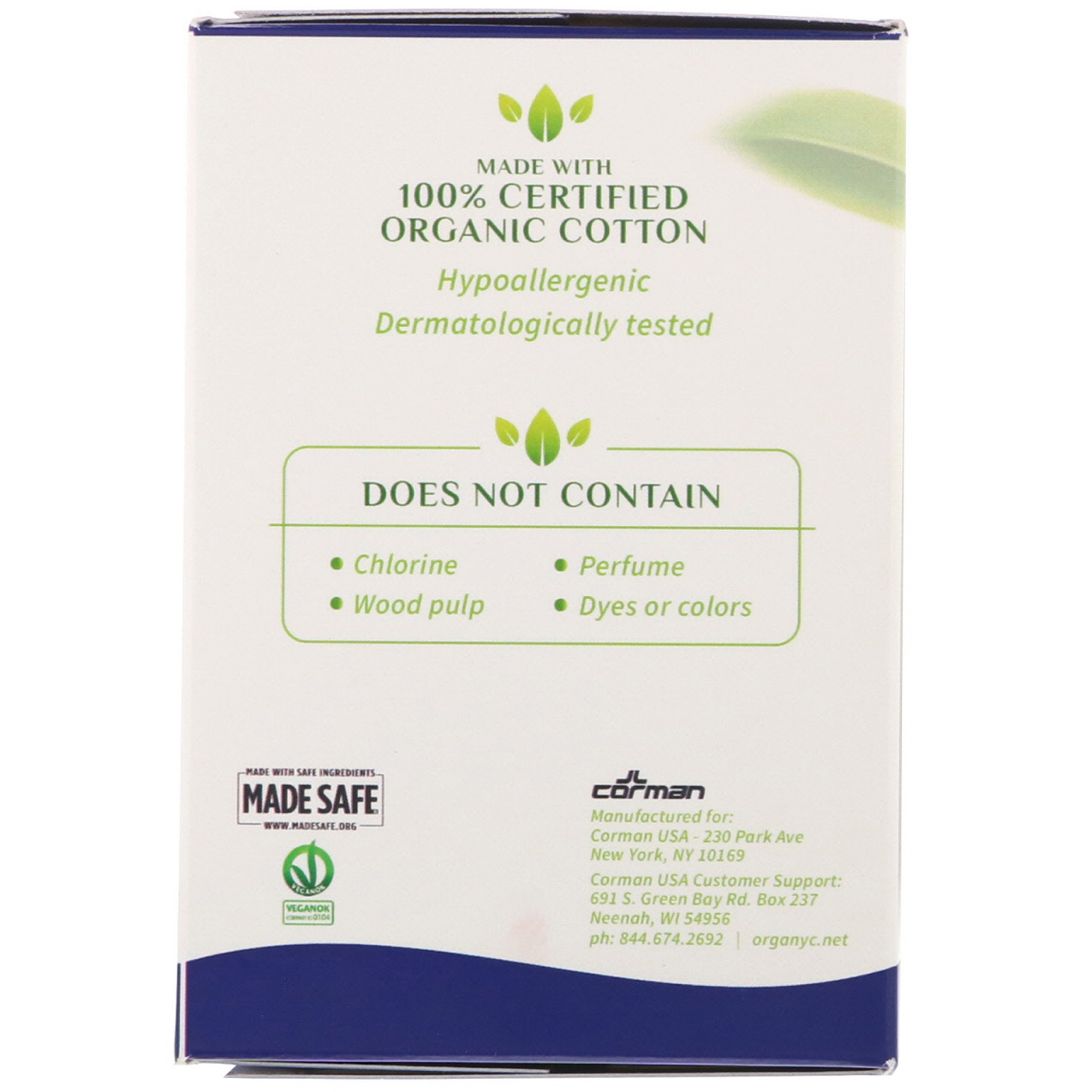 Organyc, Absorventes de Algodão Orgânico, Fluxo Intenso, 10 Absorventes - Imagem 2
