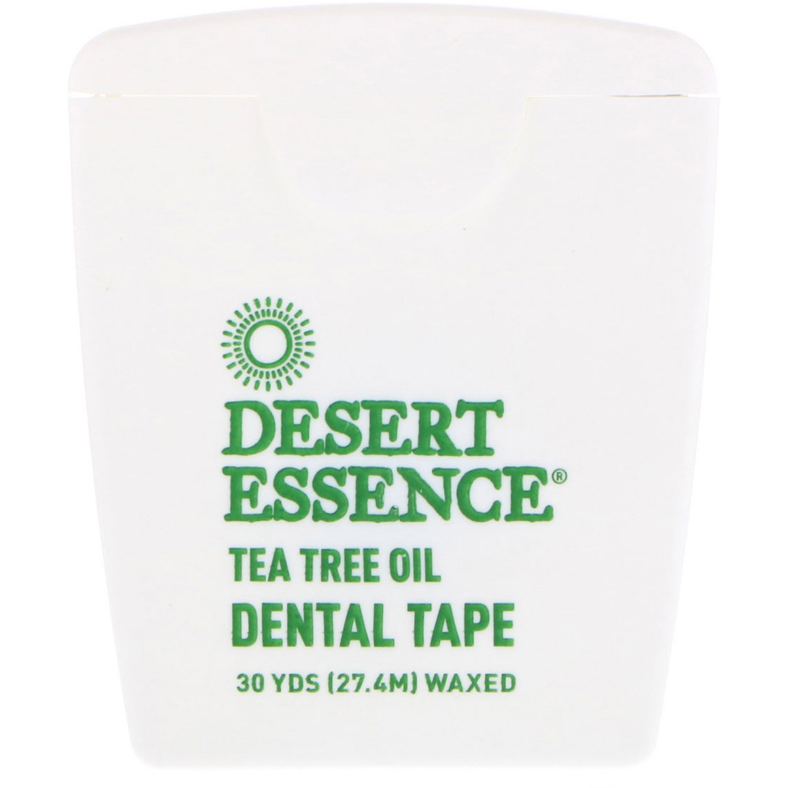Desert Essence, Fita Dental com Óleo de Árvore do Chá, Encerada, 27,4 m