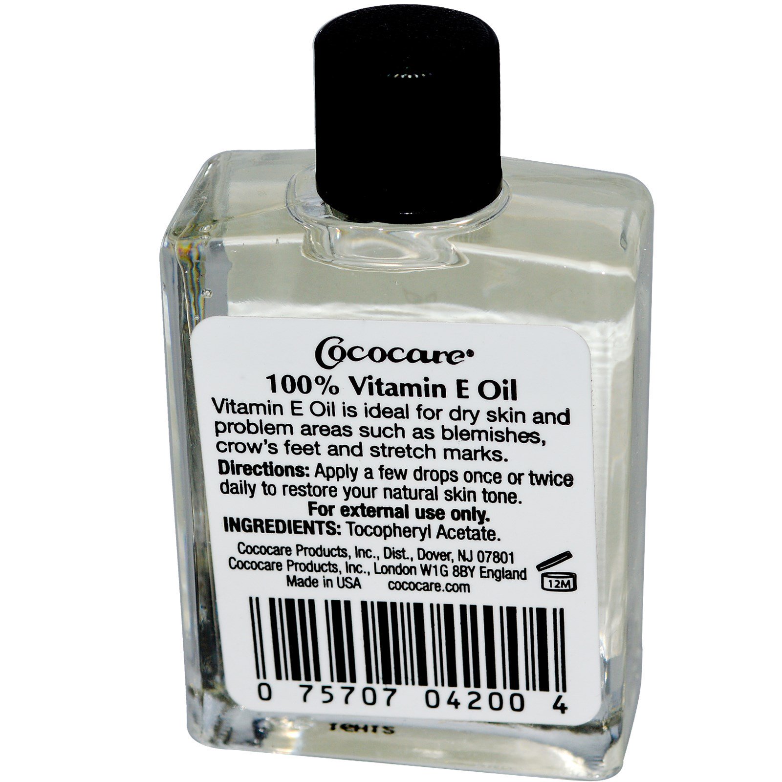 Cococare, Óleo Puro de Vitamina E, 28.000 UI, 30 ml (1 fl oz) - Imagem 2