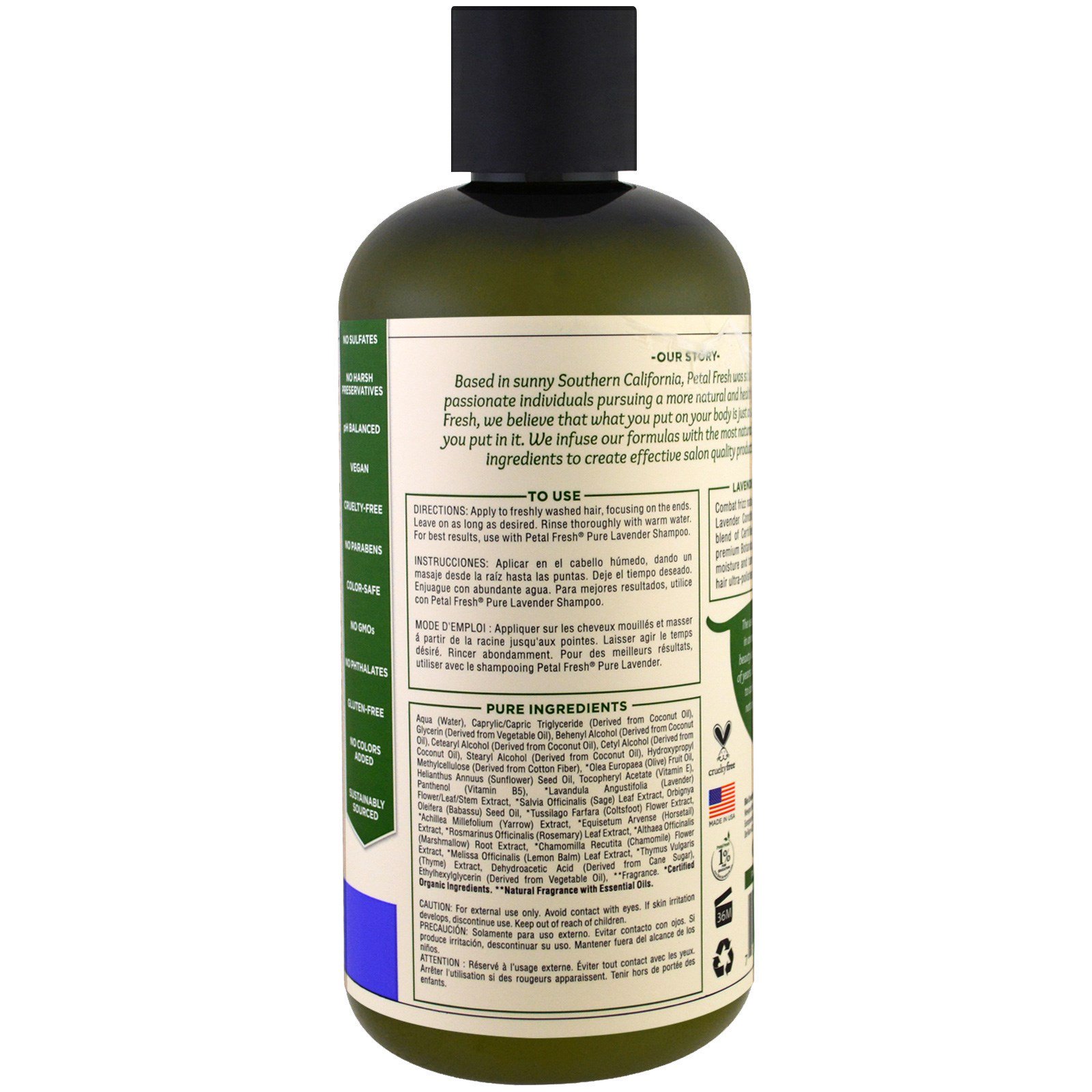 Petal Fresh, Pure, Condicionador anti-frizz, Lavanda, 16 fl oz (475 ml) - Imagem 2