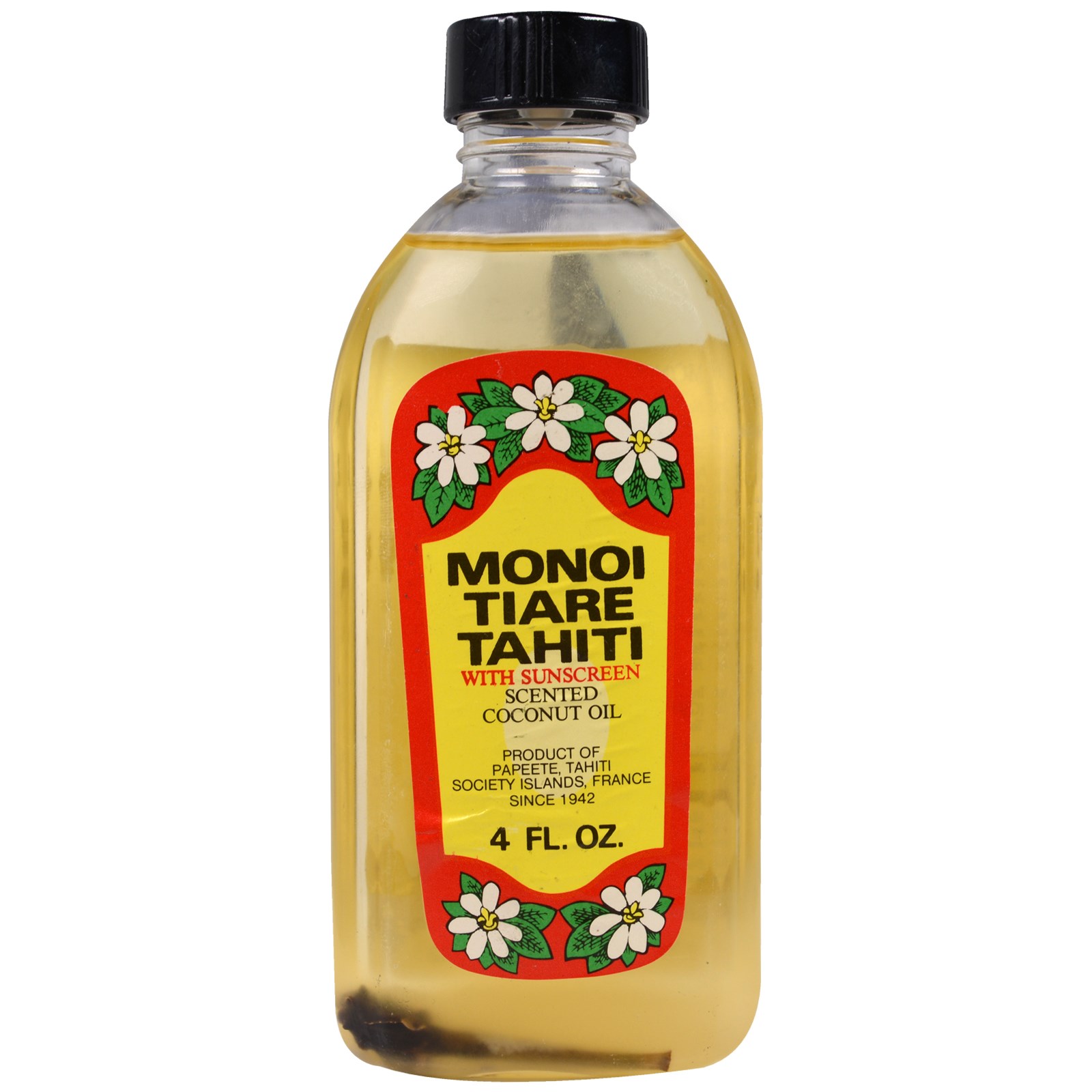 Monoi Tiare Tahiti, Óleo Bronzeador com Protetor Solar, 4 fl oz (120 ml)