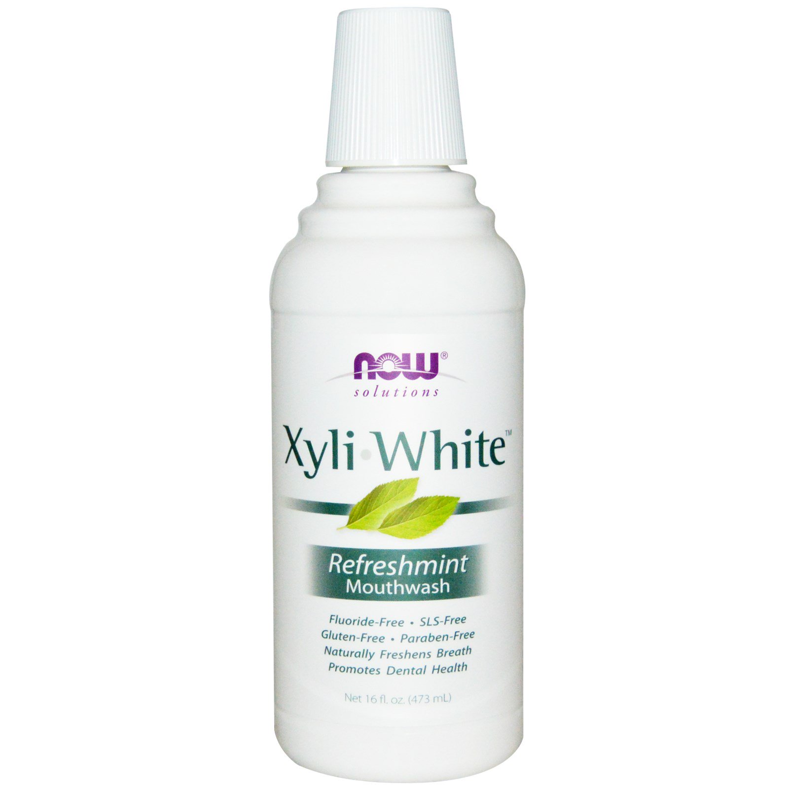 Now Foods, Soluções, Enxaguante Bucal Xyli-White, Refrescante, 16 fl oz (473 ml)