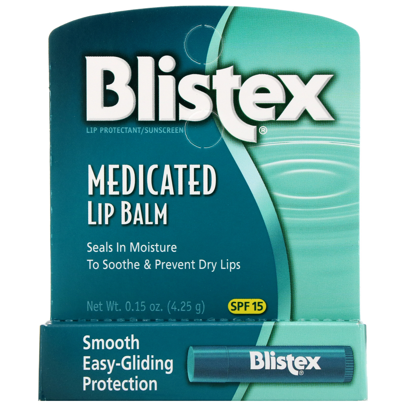 Blistex, Bálsamo Labial Medicinal, Hidratante Labial com Protetor Solar, SPF 15, .15 oz (4.25 g) - Imagem 2