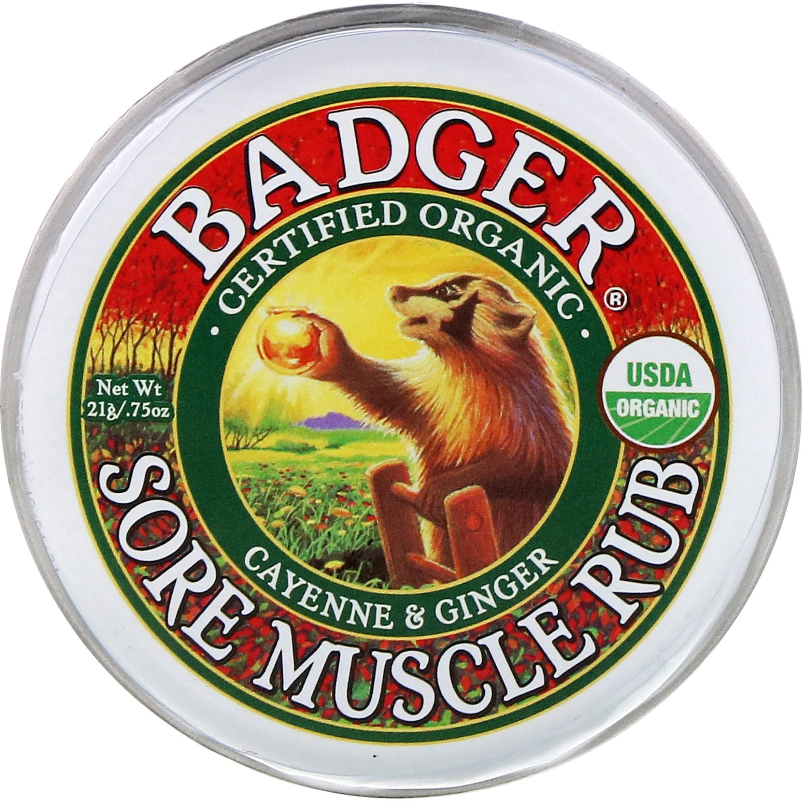Badger Company, Óleo Para Músculos Doloridos, Cayenne & Gengibre, .75 oz (21 g) - Imagem 3