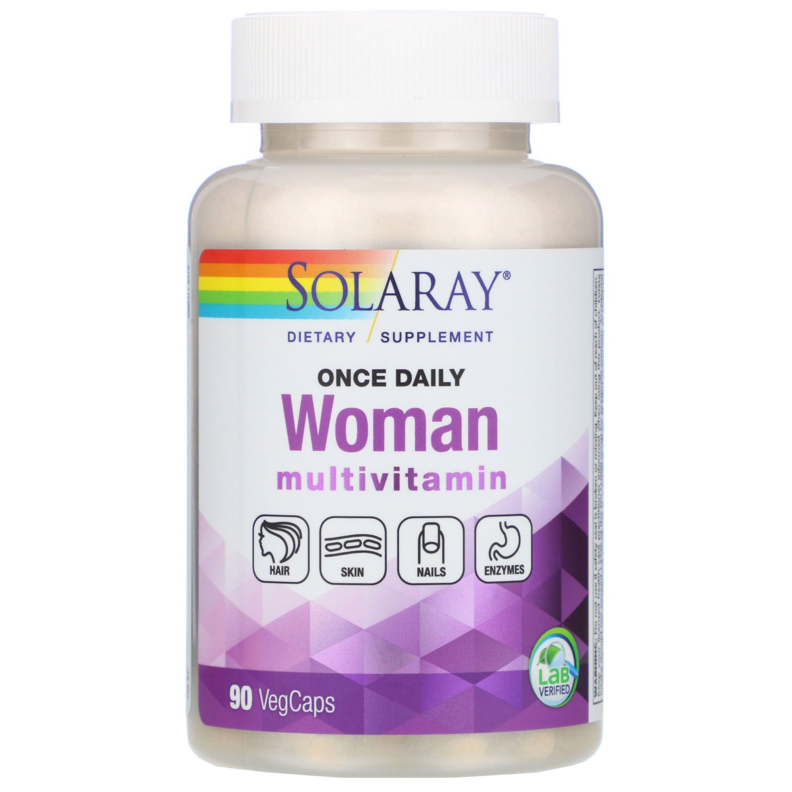 Solaray, Once Daily, Woman, Multi-Vita-Min, 90 Cápsulas Vegetarianas