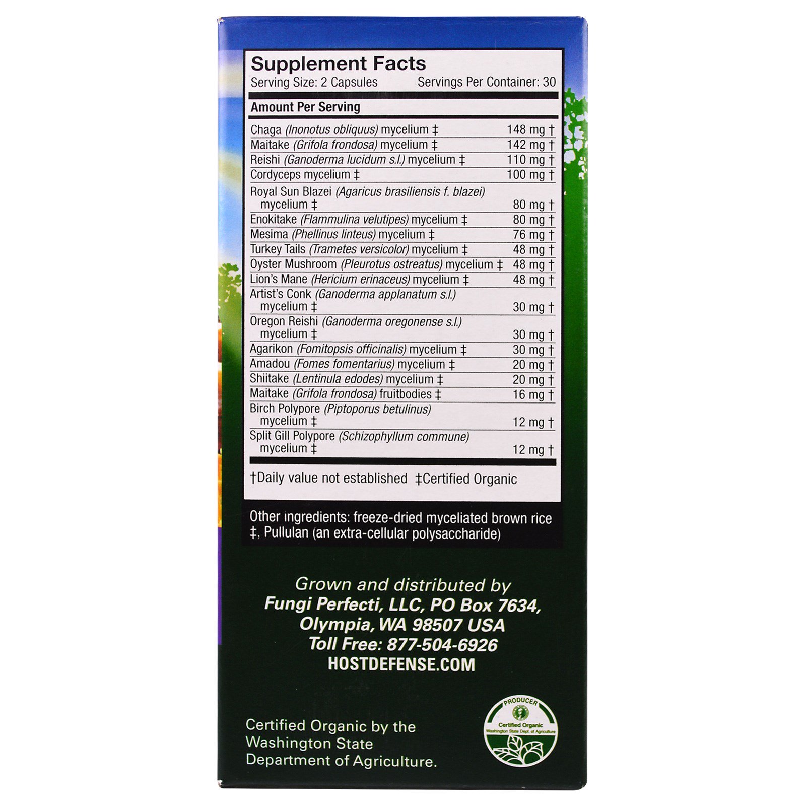 Fungi Perfecti, MyCommunity, 60 Cápsulas Vegetarianas - Imagem 2