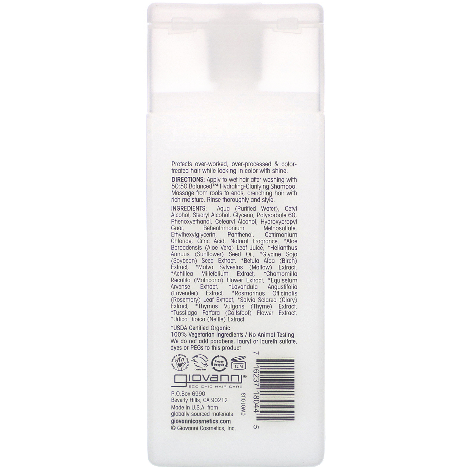 Giovanni, 50:50 Balanced Hydrating-Calming Conditioner, 2 fl oz (60 ml) - Imagem 2