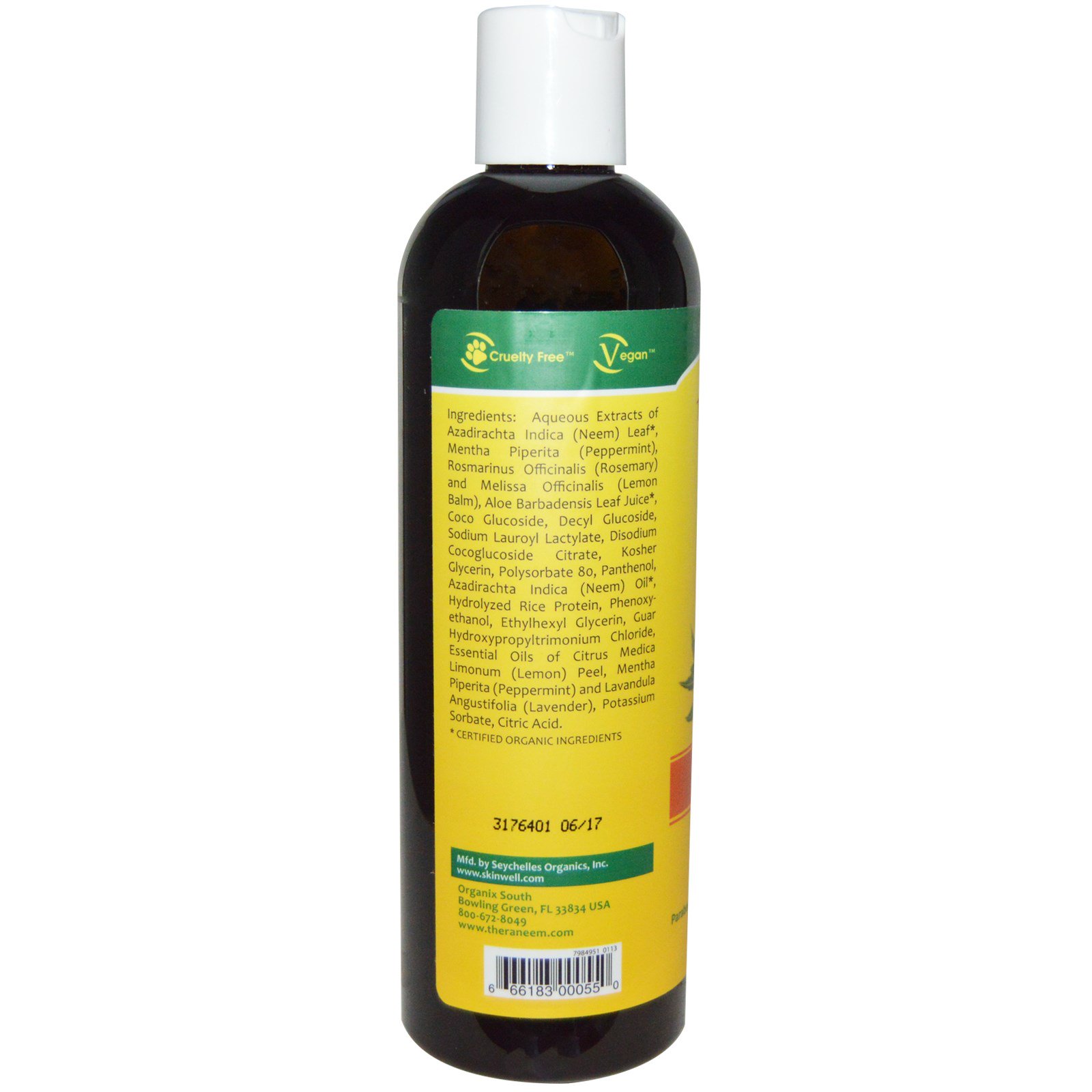 Organix South, Theraneem Naturals, Shampoo, Terapia Couro Cabeludo, 360 ml - Imagem 2