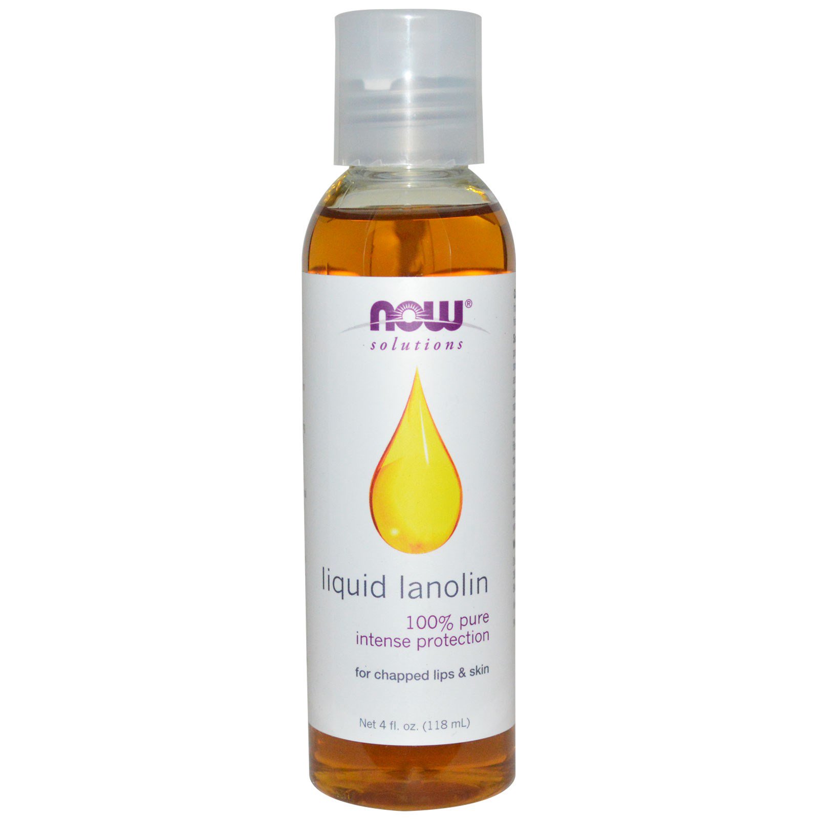 Now Foods, Soluções, Lanolina Líquida, 4 fl oz (118 ml)