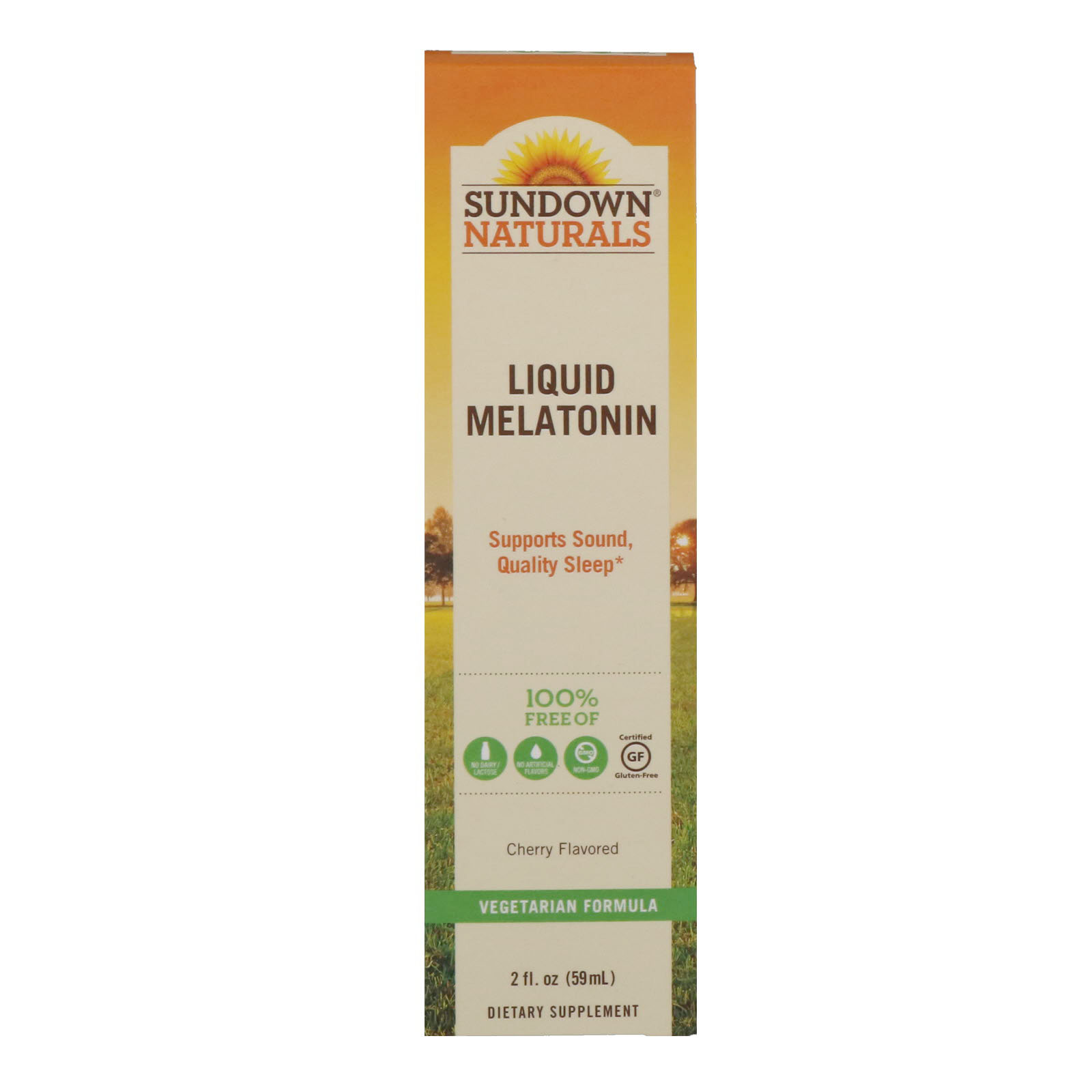 Sundown Naturals, Melatonina Líquida, Sabor Cereja, 2 fl oz (59 ml)
