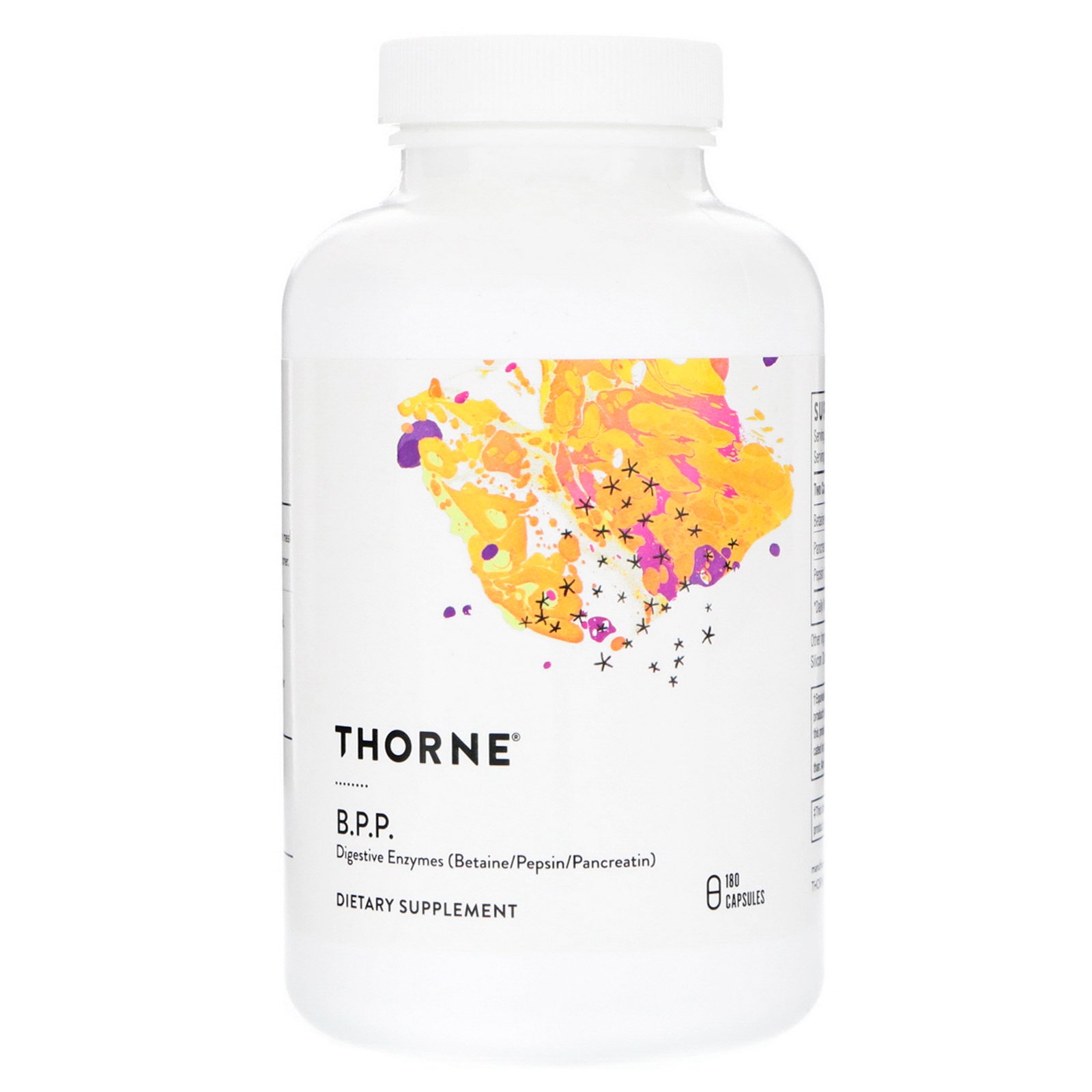 Thorne Research, B.P.P., (Betaine/Pepsin/Pancreatin), Digestive Enzymes, 180 Capsules