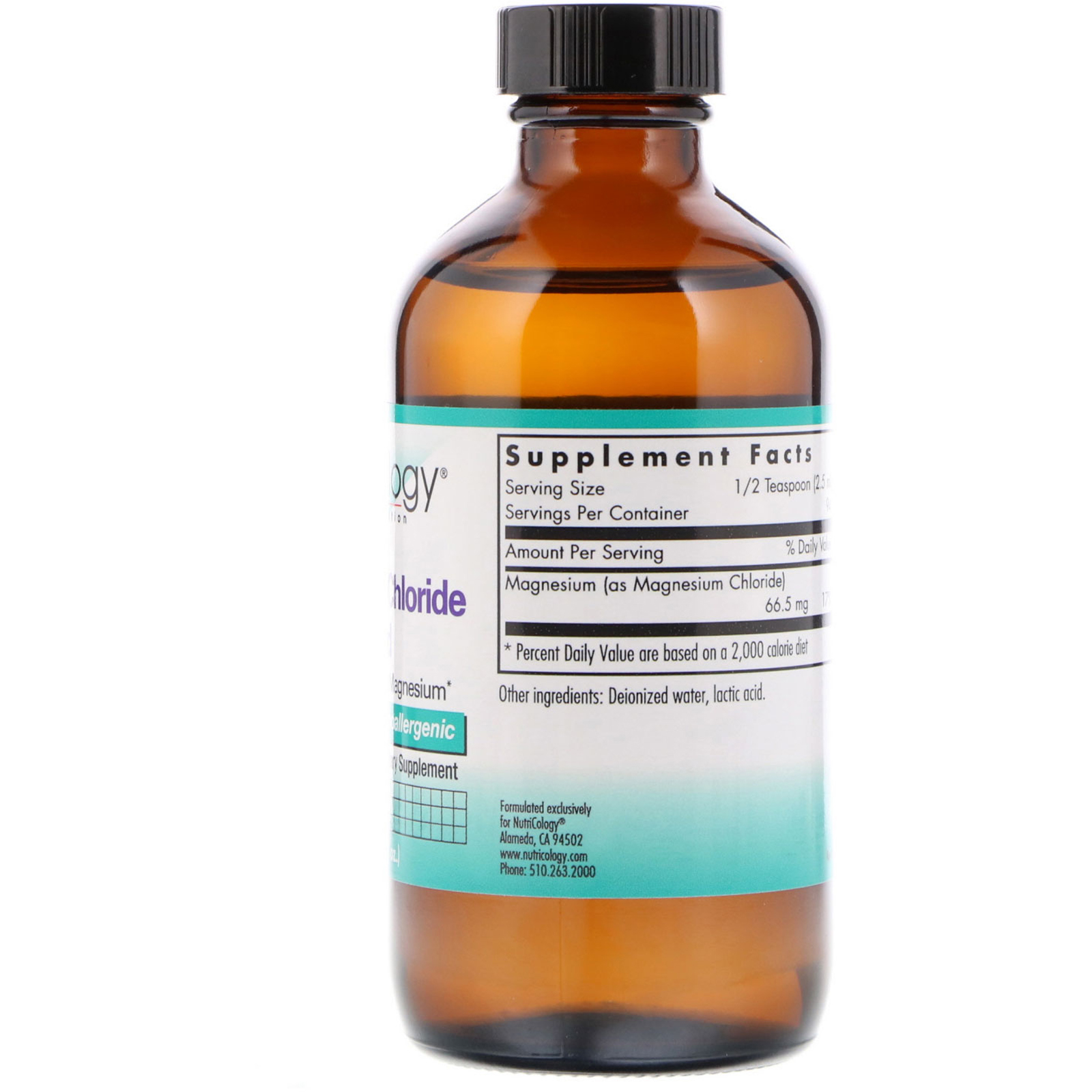 Nutricology, Cloreto de Magnésio Líquido, 8 fl. oz. (236 ml) - Imagem 2