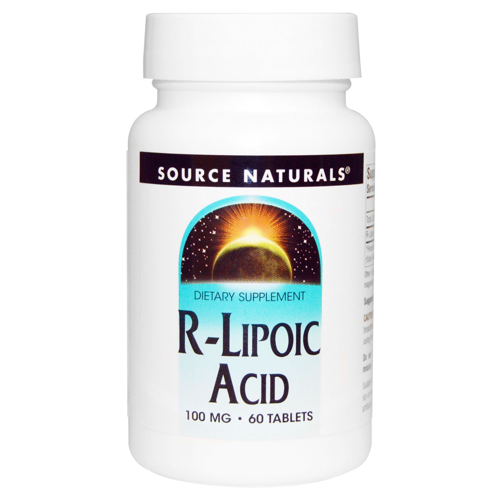 Source Naturals, Ácido R-lipóico, 100 mg, 60 comprimidos