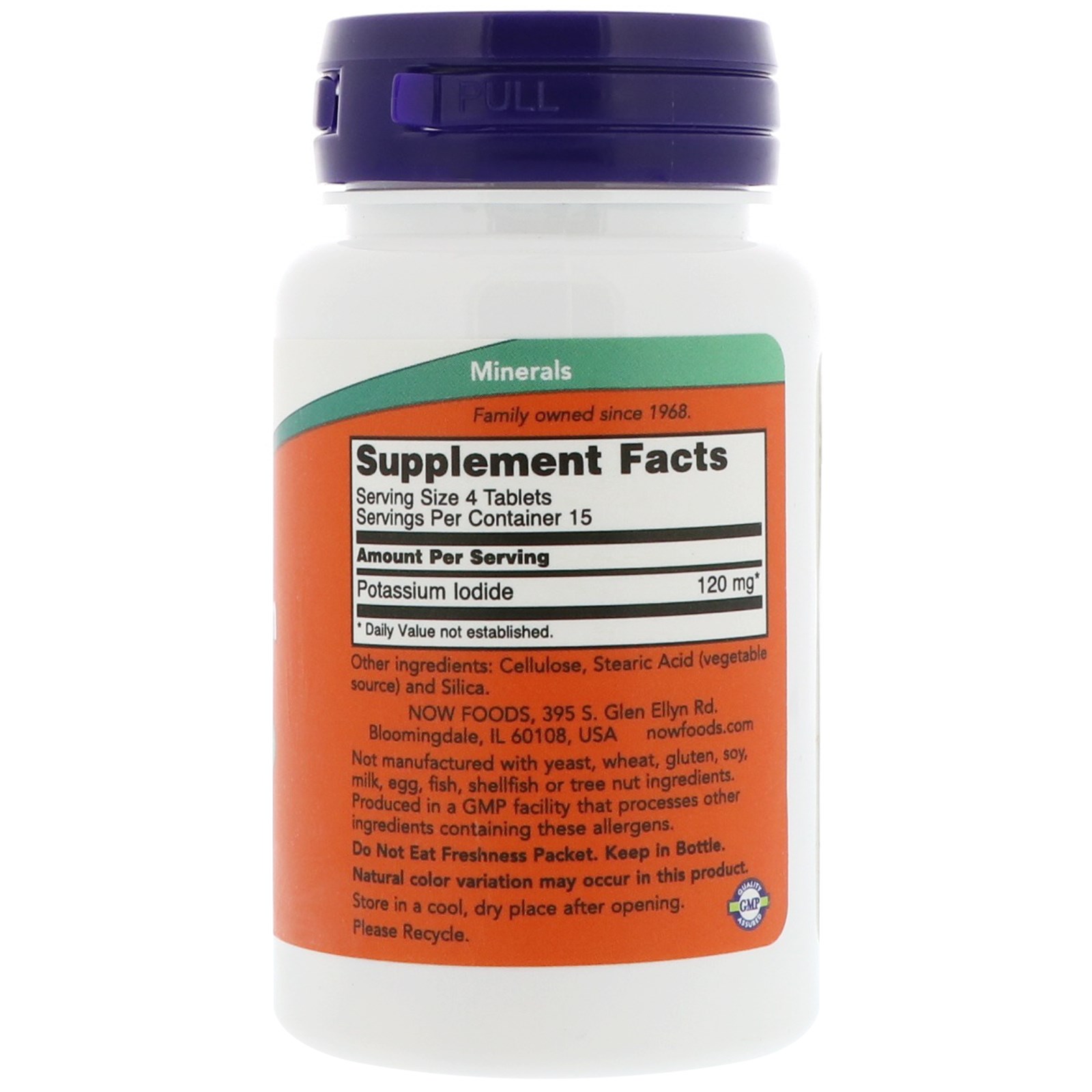 Now Foods, Iodeto de Potássio, 30 mg, 60 Cápsulas - Imagem 2