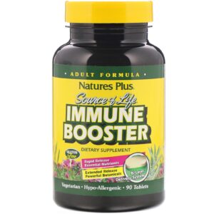 Nature's Plus, Fonte da Vida, Reforço Imunológico, 90 Comprimidos