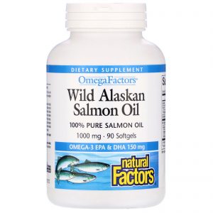 Comprar natural factors, wild alaskan salmon oil, 1,000 mg, 90 softgels preço no brasil ômega 3 óleo de peixe suplementos nutricionais suplemento importado loja 51 online promoção -