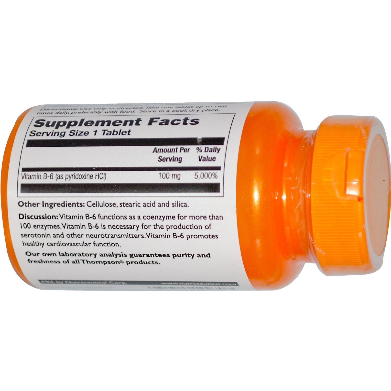 Thompson, B6, 100 mg, 60 comprimidos - Imagem 2
