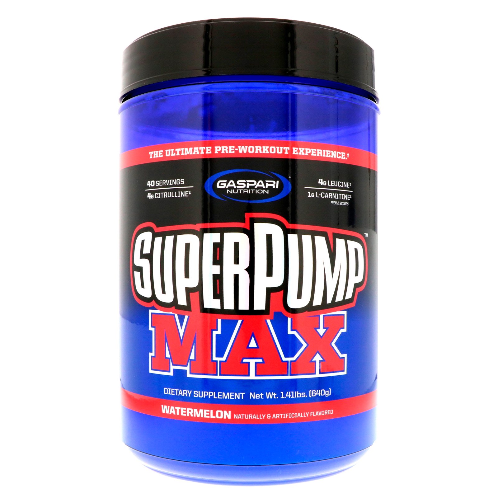 Gaspari Nutrition, SuperPump Max, The Ultimate Pre-Workout Supplement Experience, Melancia, 640 g (1,41 lbs)