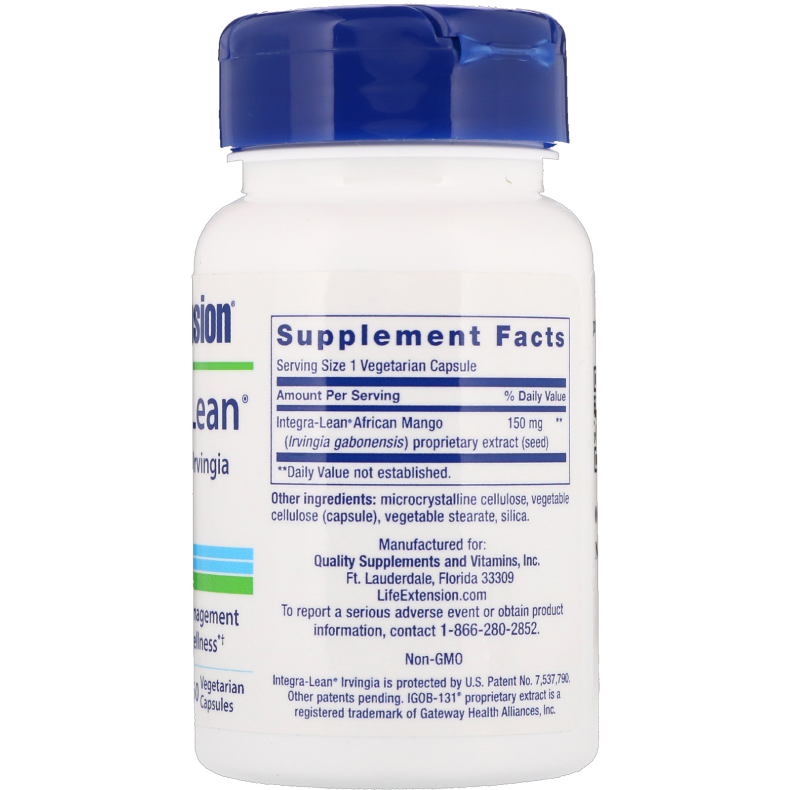 Life Extension, Integra-Lean, Manga Africana Irvingia, 150 mg, 60 Cápsulas Vegetais - Imagem 2