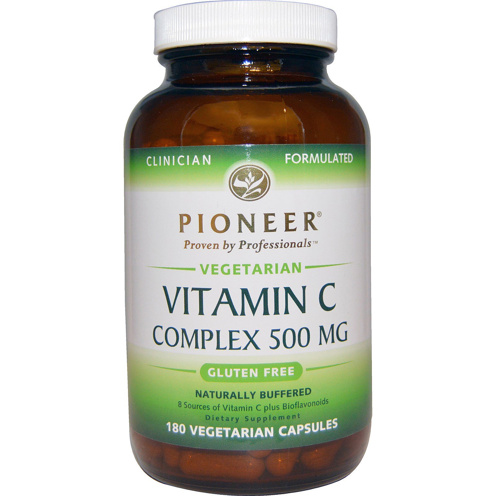 Pioneer Nutritional Formulas, Vitamin C Complex, 500 mg, 180 Vegetarian Capsules