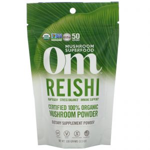 Comprar organic mushroom nutrition, reishi, certified 100% organic mushroom powder, 3. 5 oz (100 g) preço no brasil cogumelos suplementos nutricionais suplemento importado loja 131 online promoção -
