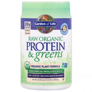 Comprar garden of life, raw protein & greens, organic plant formula, vanilla, 19. 40 oz (550 g) preço no brasil mix de proteínas proteína suplementos de musculação suplemento importado loja 203 online promoção -