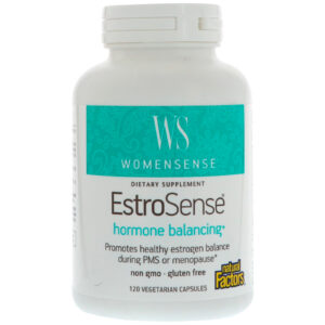 Natural Factors, WomenSense, EstroSense, Equilíbrio Hormonal, 120 Cápsulas Vegetais