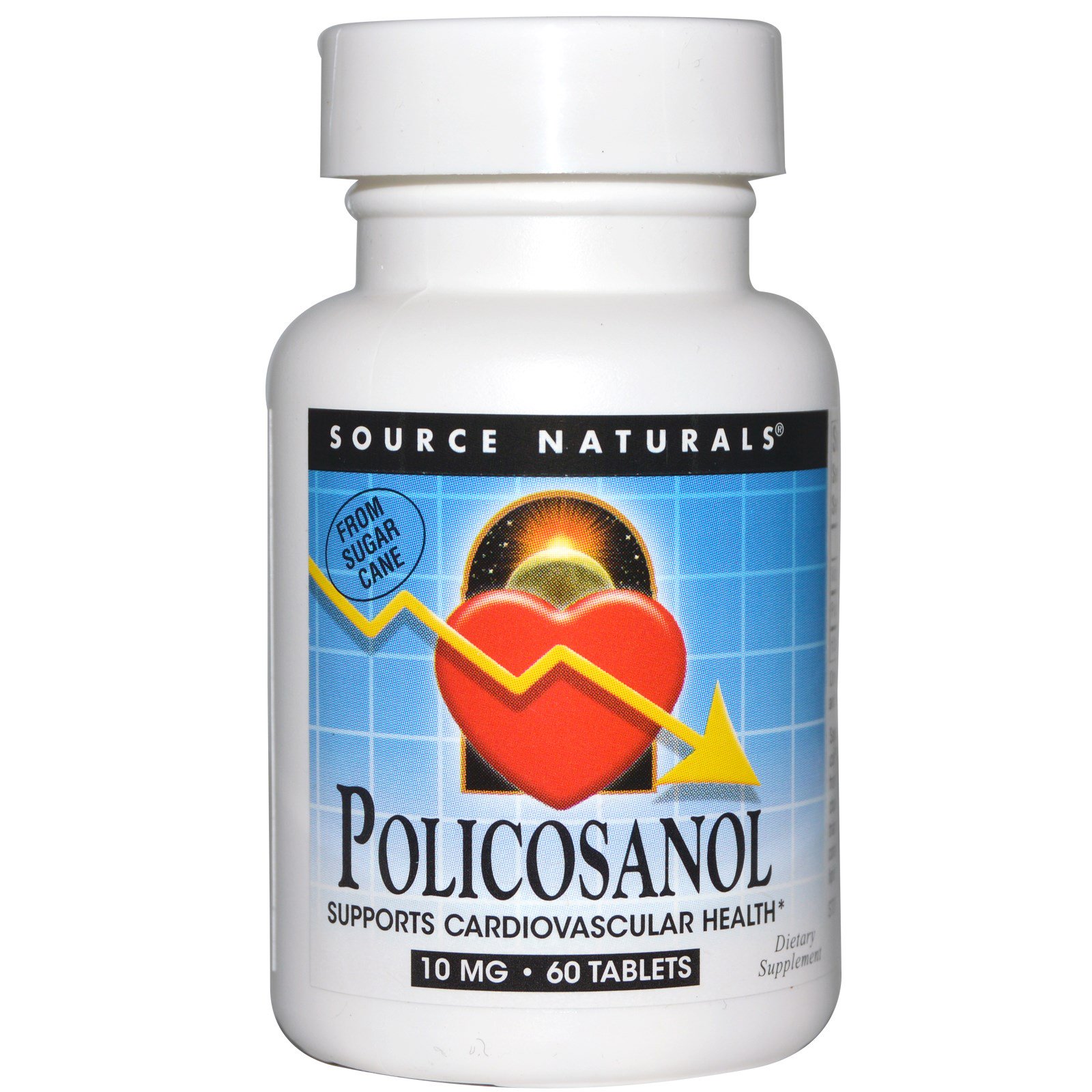 Source Naturals, Policosanol, 10 mg, 60 tabletes