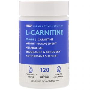 Comprar rsp nutrition, l-carnitina, 500 mg, 120 cápsulas preço no brasil aminoácidos suplementos nutricionais suplemento importado loja 119 online promoção -