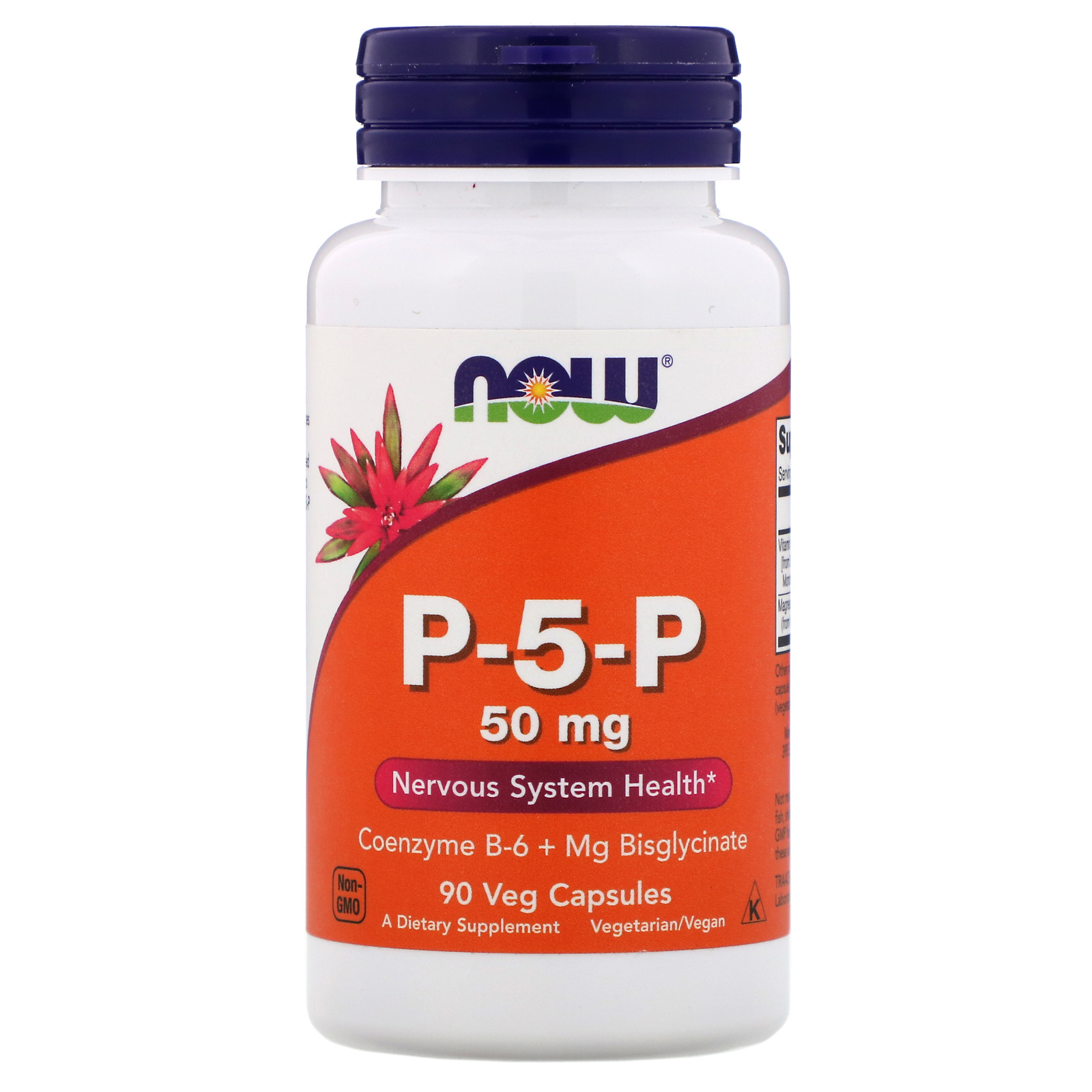Now Foods, P-5-P, 50 mg, 90 Cápsulas Vegetais
