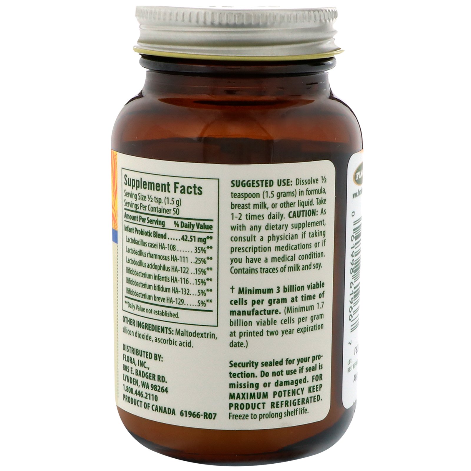 Flora, Probiótico para Crianças Pequenas, 2,64 oz (75 g) (Ice) - Imagem 2