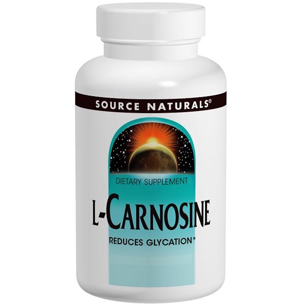 Source Naturals, L-Carnosina, 500 mg, 60 tabletes