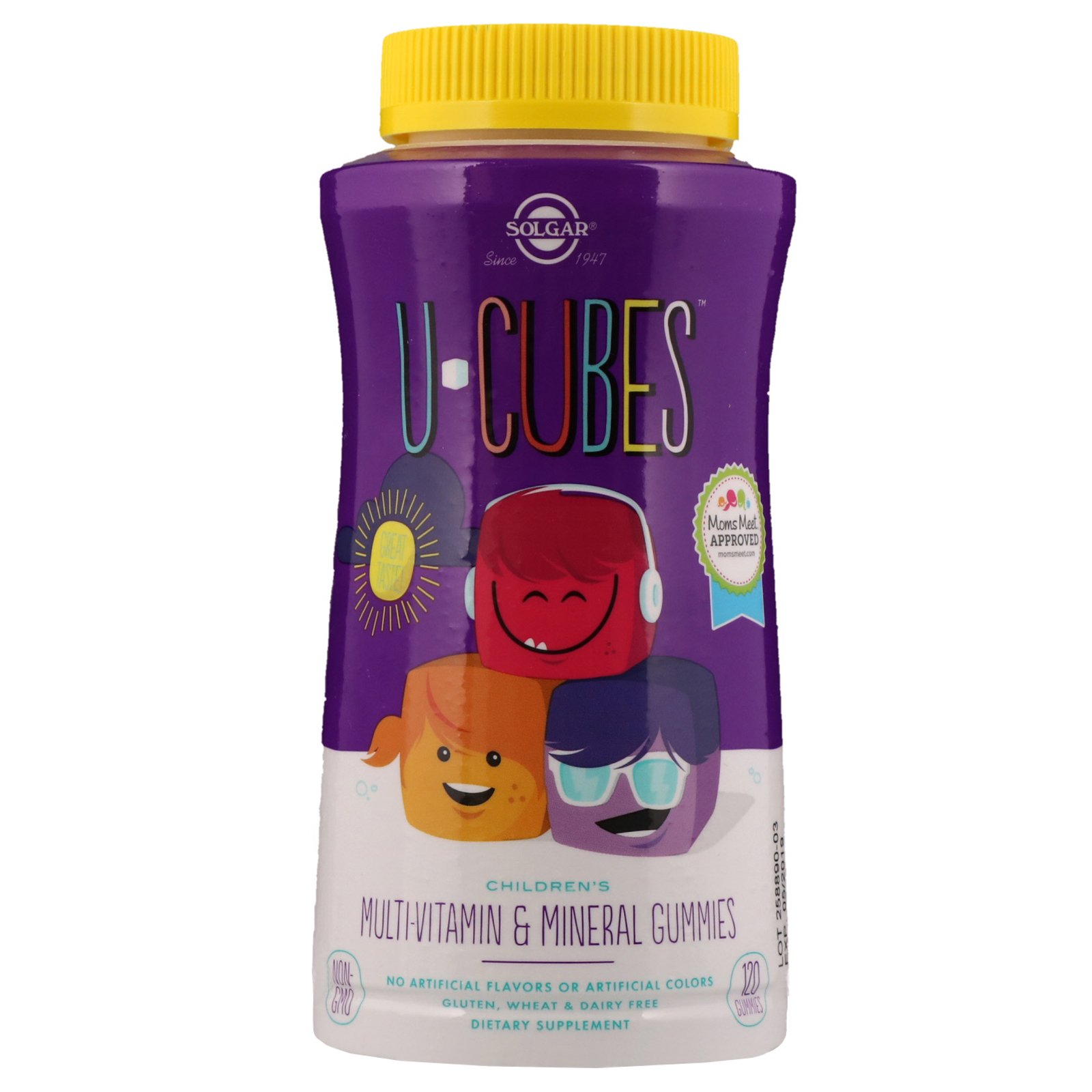 Solgar, U-Cubes, Multivitamínico e Minerais para Crianças, 120 Gomas