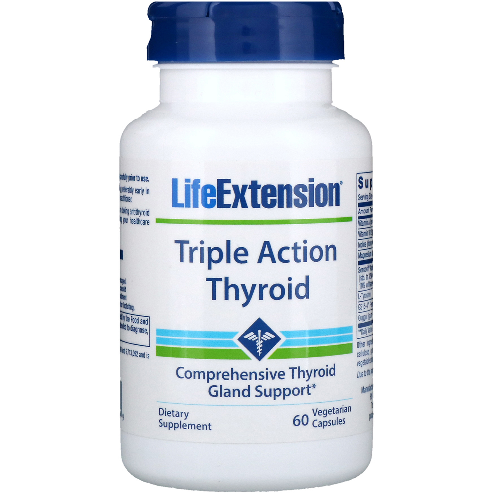 Life Extension, Tiroide Tripla Ação, 60 Cápsulas Vegetais