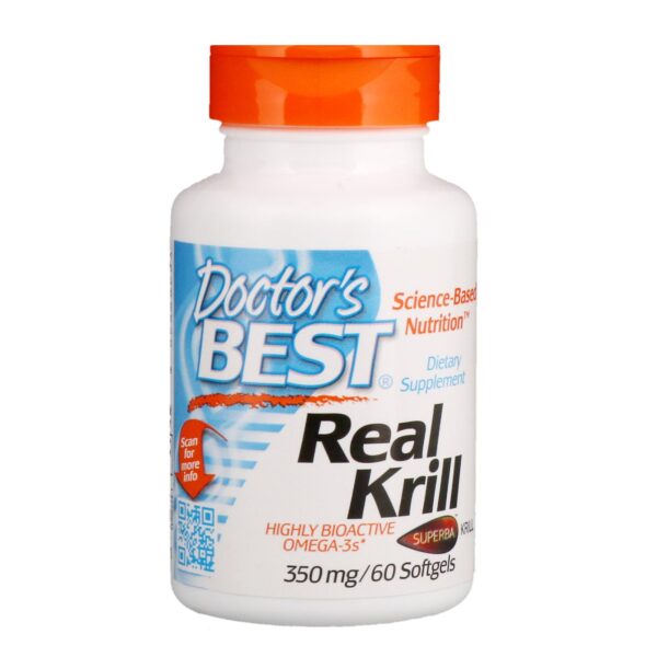 Comprar Doctor's Best, Krill Real, 350 mg, 60 Cápsulas de Gel no Brasil ...