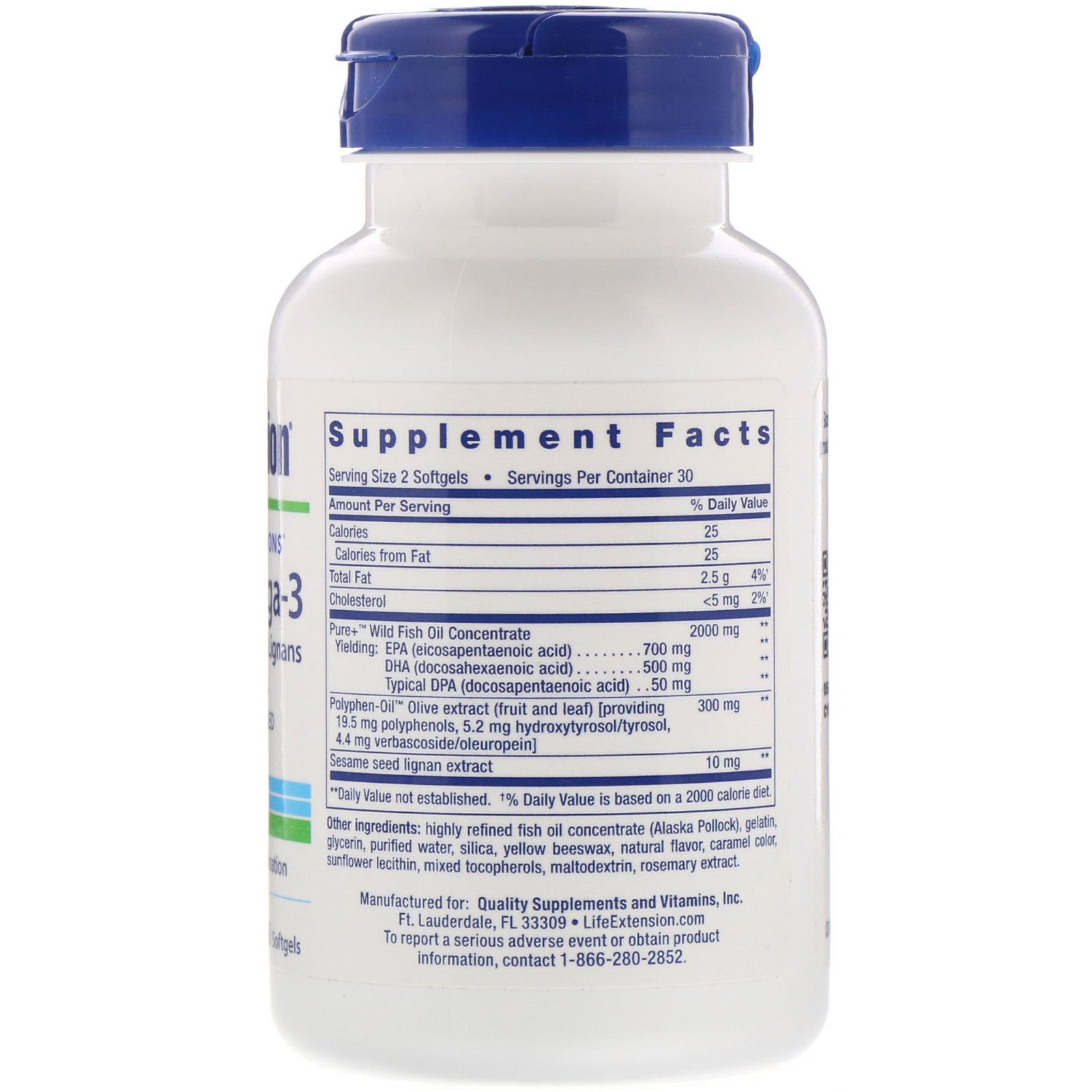 Life Extension, Omega Foundations, Super Omega-3, 60 Cápsulas Softgel - Imagem 2