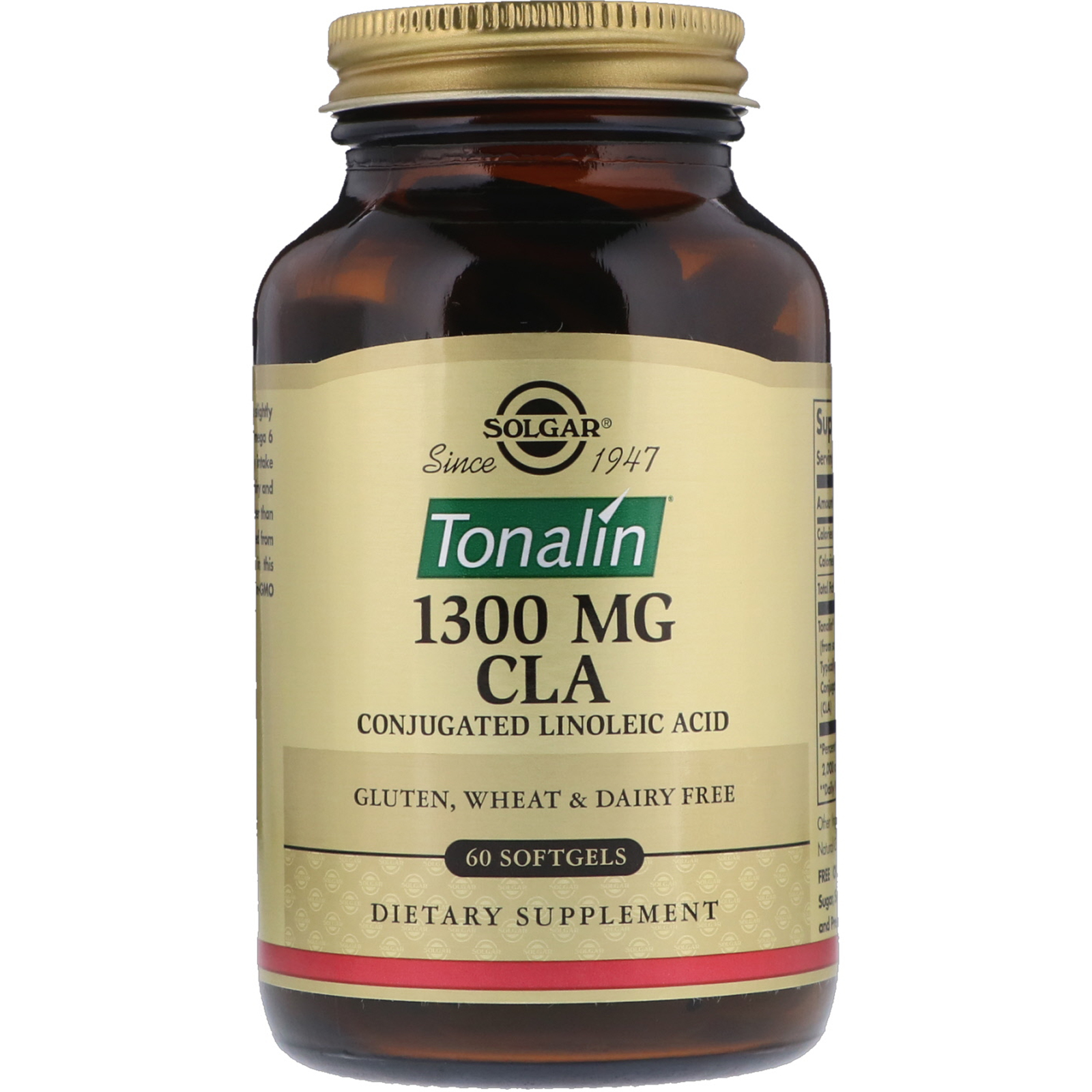 Solgar, Tonalin CLA, 1.300 mg, 60 Softgels