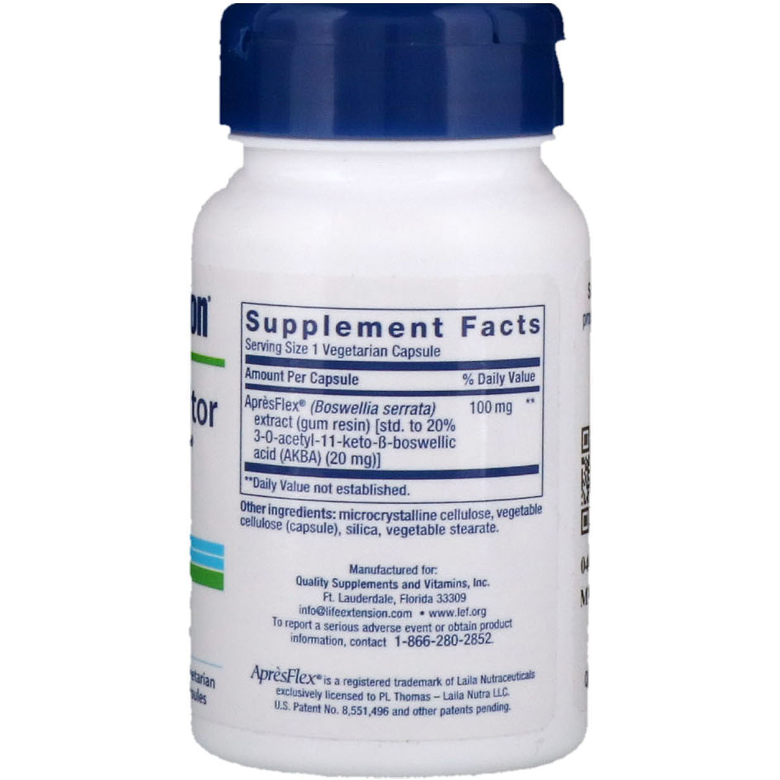 Life Extension, Inibidor 5-Lox com ApresFlex, 100 mg, 60 Cápsulas Vegetais - Imagem 2
