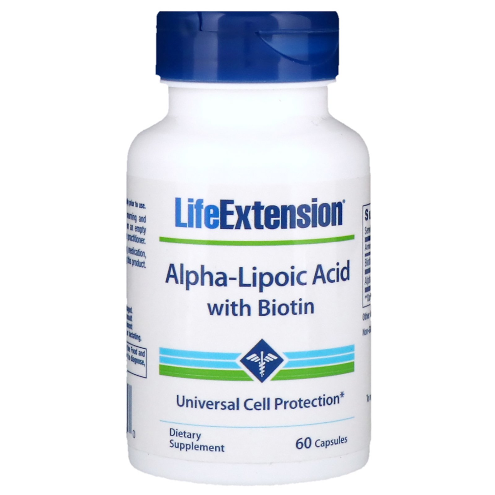 Life Extension, Alpha-Lipoic Acid with Biotin, 60 Capsules