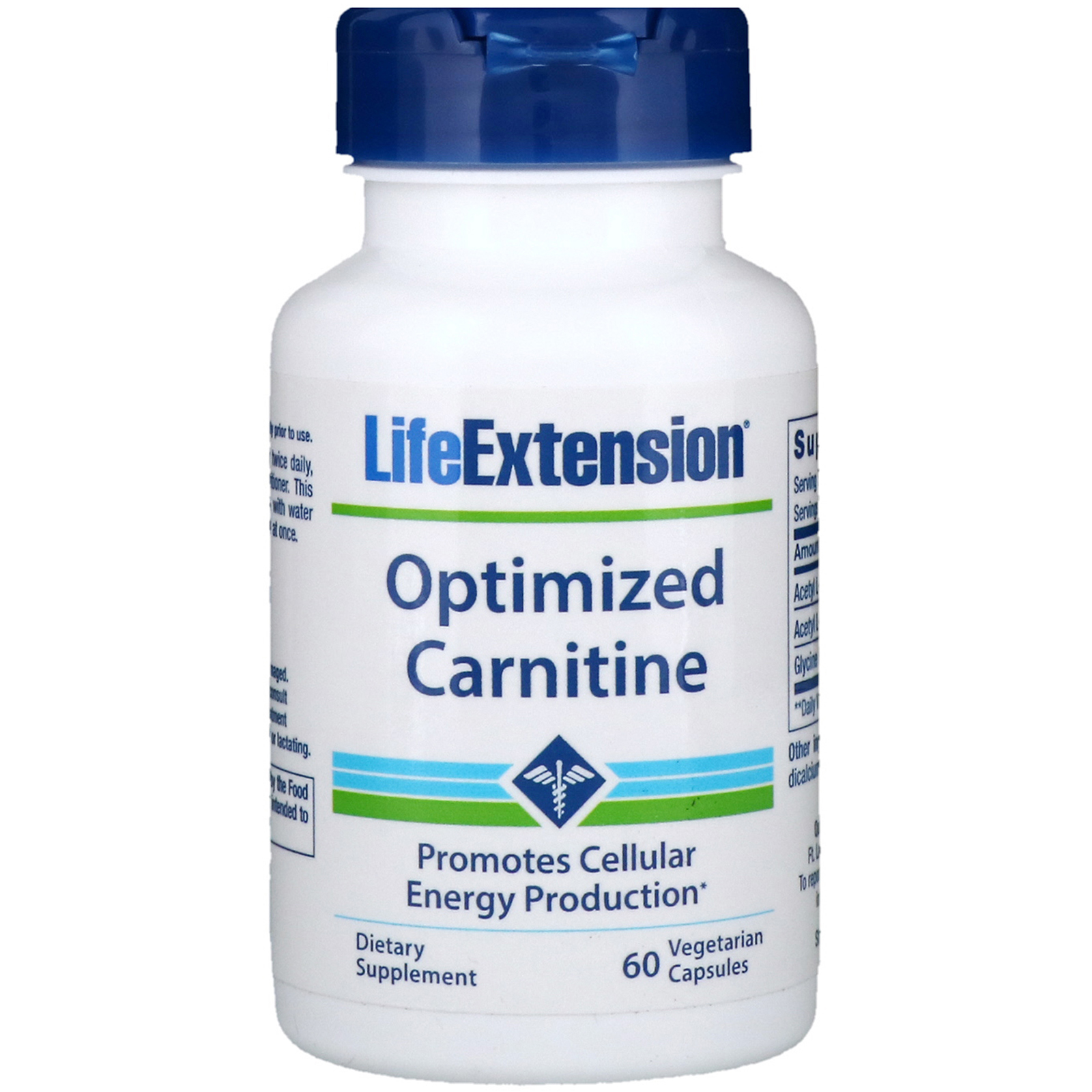 Life Extension, Cartinina Otimizada, 60 Cápsulas Vegetais