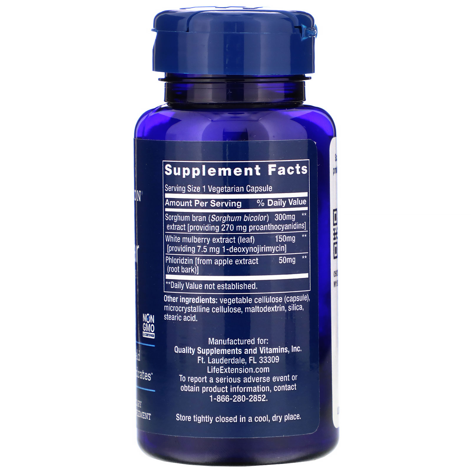 Life Extension, Tri Sugar Shield, 60 Cápsulas Vegetarianas - Imagem 2