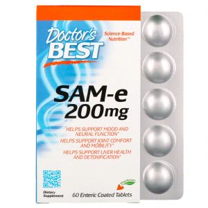 Comprar doctor's best, sam-e, 200 mg, 60 comprimidos revestidos entericamente preço no brasil sam-e suplementos nutricionais suplemento importado loja 299 online promoção -